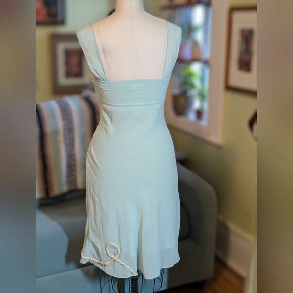 [🔥Vintage Y2K🔥] Stunning LUX Seafoam Slip Dress from Urban Outfitters | Size 9 - Picture 12 of 17